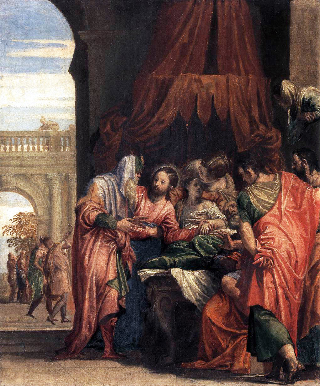 raising of the daughter of jairus by Paolo Veronese